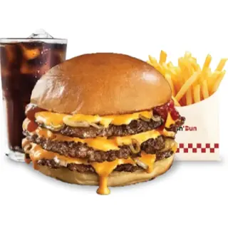 Menu Triple Cheese Burger