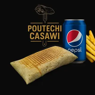 Tacos dinde hachée XXL +Frite + Soda