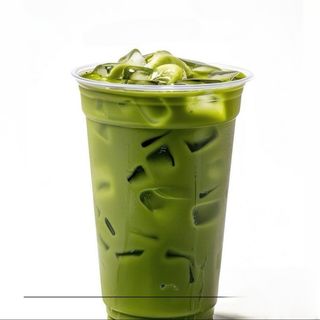 Iced matcha latte 