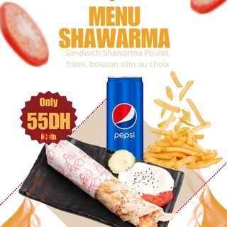 Menu Shawarma Poulet