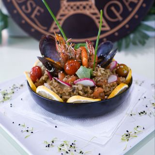 Riz auto fruit de mer