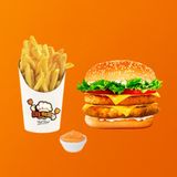 Double chicken burger