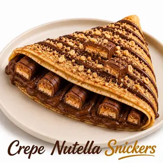 Crepe Nutella Snickers