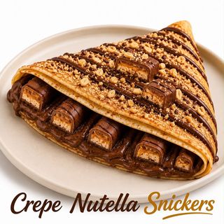 Crepe Nutella Snickers