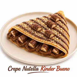 Crepe Nutella Kinder Bueno