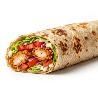 Garlic - Fried Crispy Chicken Wrap
