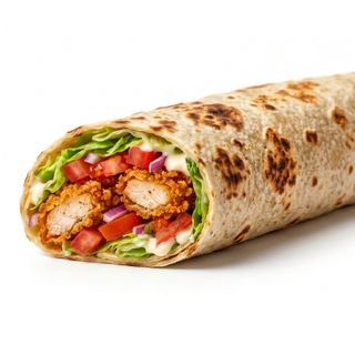 Spicy Garlic - Fried Crispy Chicken Wrap