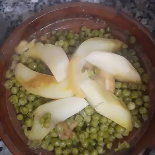 Tajine poulet et petits pois