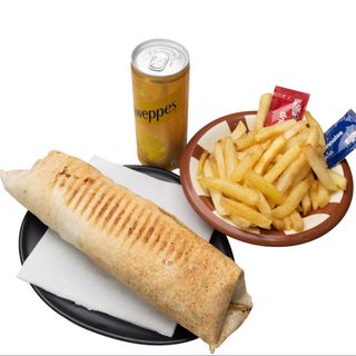 Menu Wrap Makanek (saucisse libanais) pure Bœuf