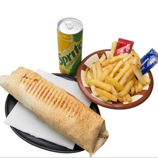 Menu Wrap Shawarma Viande 