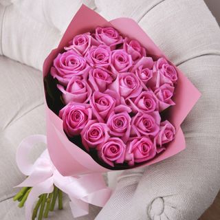 15 fleurs Roses avec emballage