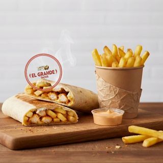 Tacos Poulet + frites + Sauce 
