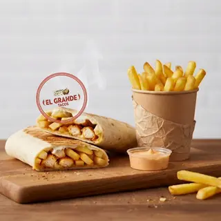 Tacos Merguez + Frites +sauce