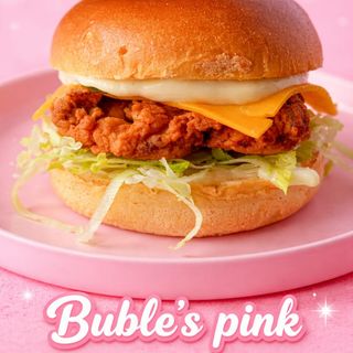 Pink Chiken burger