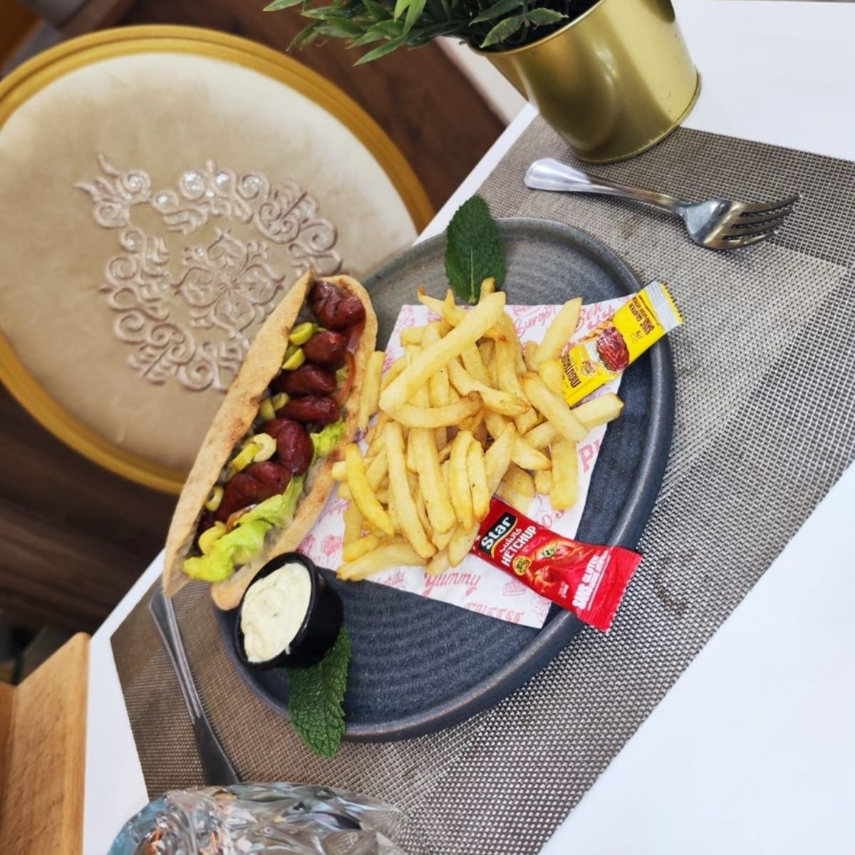 Sandwich Merguez Poulet