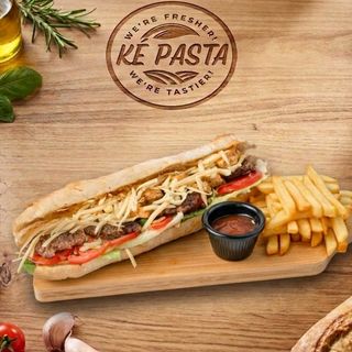 Sandwich Viande Hachée + Frites