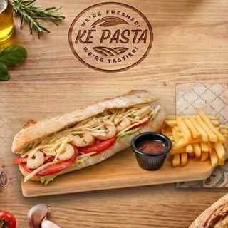 Shrimp Sandwich + Fries