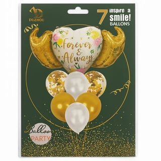 Bouquet de Ballons Dorés Élégants “Forever & Always”