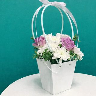 Sac élégant avec fleurs mixtes