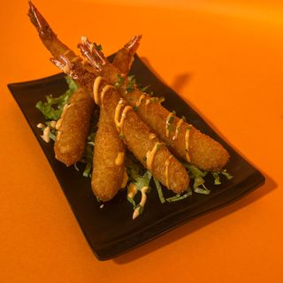 Crevettes tempura