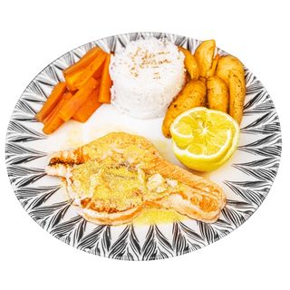 Saumon à la sauce poisson