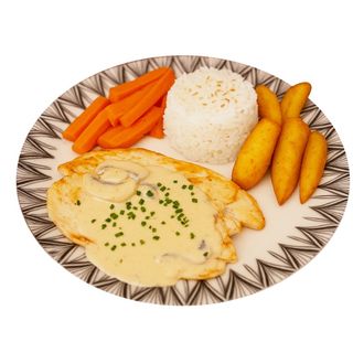 Poulet à la sauce champignons