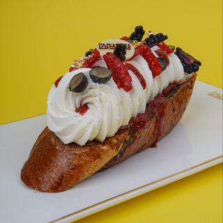 Brioche façon pain perdu fruits rouge 