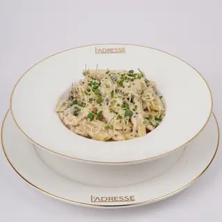A Penne Poulet aux Champignons