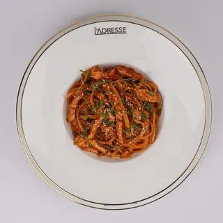 A Spaghetti Fajita Tex-Mex au Poulet