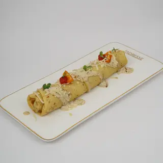 Crêpe Saumon Rôti & Citron Confit