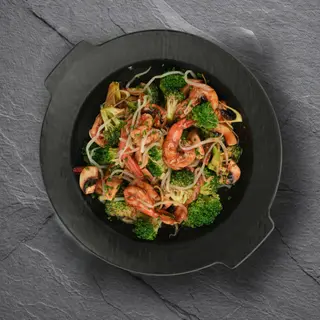 Wok Brocolis Crevettes