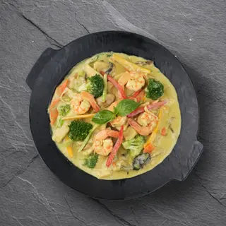 Curry Vert Crevettes