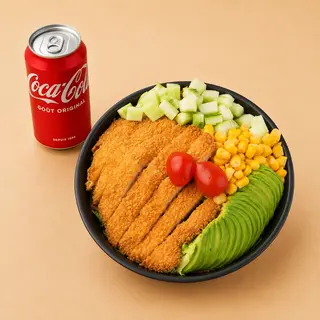 Salade Poulet Crispy + Boisson Au Choix