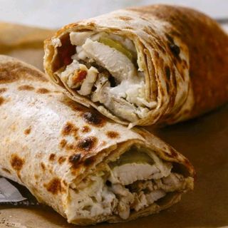 Grand shawarma poulet saj+frites