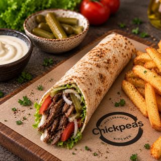 Chawarma Viande Pain Aych+frites