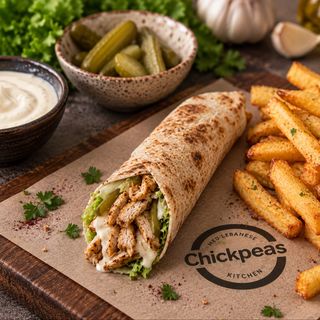 Chawarma Chicken Pain Aych+frites