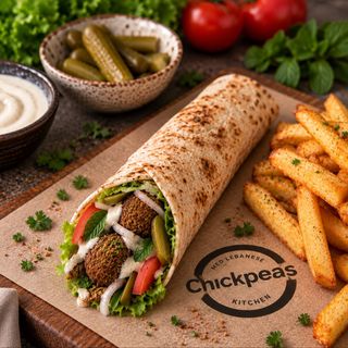 Chawarma Falafel Pain Aych+frites
