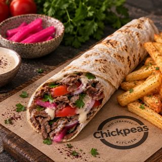 Grand Chawarma viande saj + frites