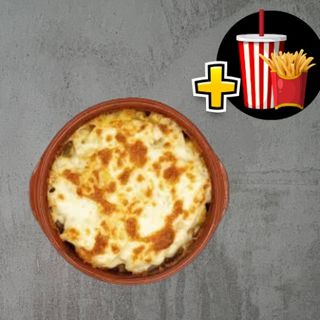 MINI PASTICCIO VIANDE HACHEES+FRITES ET BOISSON