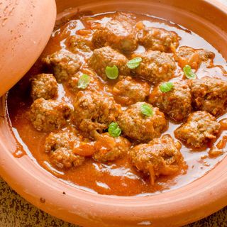 Tajine viande hache +frit