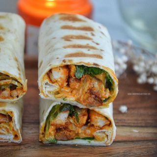 Wrap poulet miel moutarde+ frit ( honey mostard)