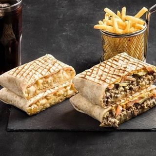 Taco poulet avec frit