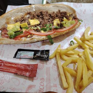 Sandwich Viande Hachée frit