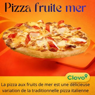 Pizza fruite mer
