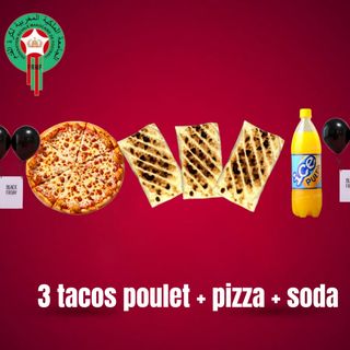 Combo 3  Tacos +  pizza
