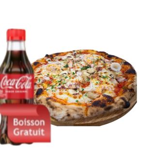 Pizza fruite mer Boisson Gratuite