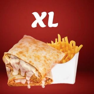 Tacos XL servi avce frite