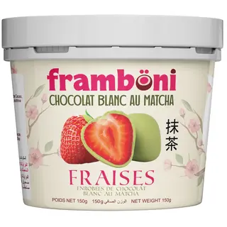 FRAMBONI - FRAISES MATCHA CHOCOLAT BLANC