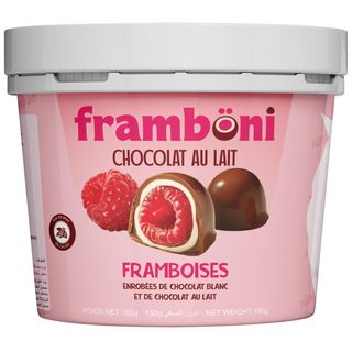 Framboni - Framboises Chocolat au Lait et Blanc