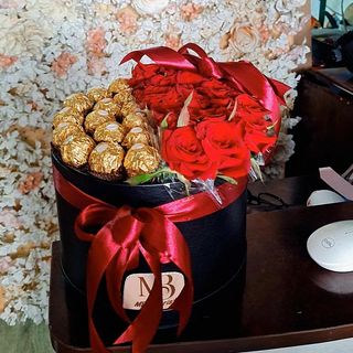 Box fleur choco